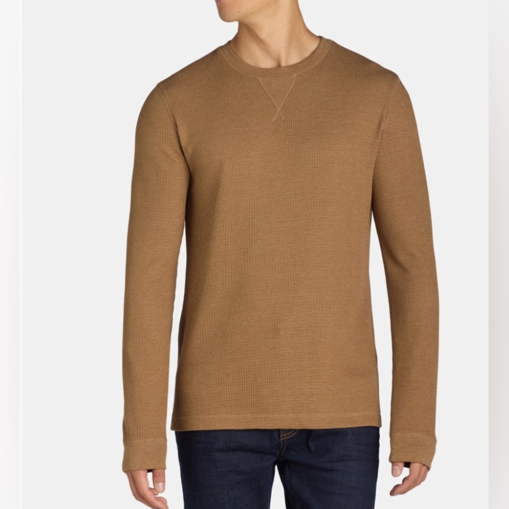 GEORGE Men's Long Sleeve Crewneck Thermal Shirt EUC